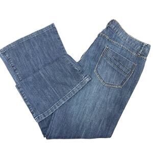 The Limited Y2K Low Rise Flare Jeans Womens 12 Dark Wash Retro Classic Minimal